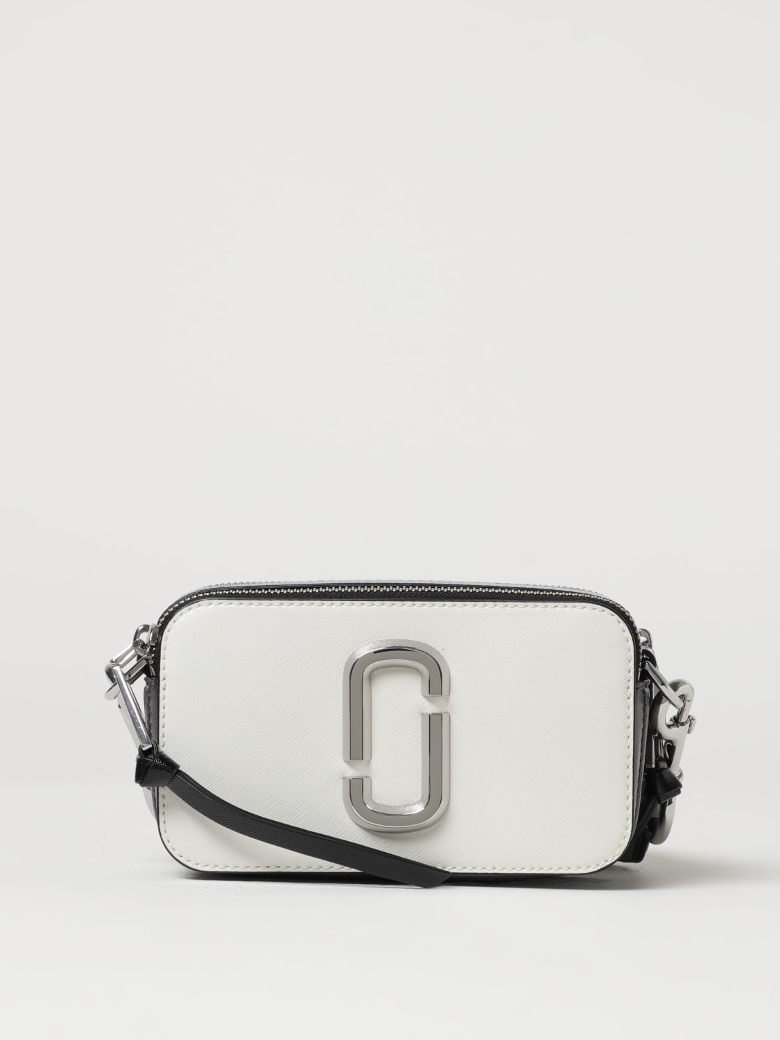 MARC JACOBS MINI BAG: Marc Jacobs The Snapshot bag in coated leather, White 1 - Img 1