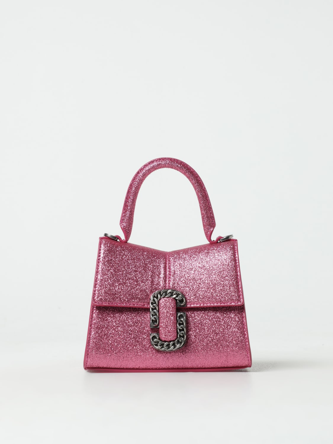 MARC JACOBS MINI BAG: Marc Jacobs St. Marc Mini bag in glitter, Pink - Img 1