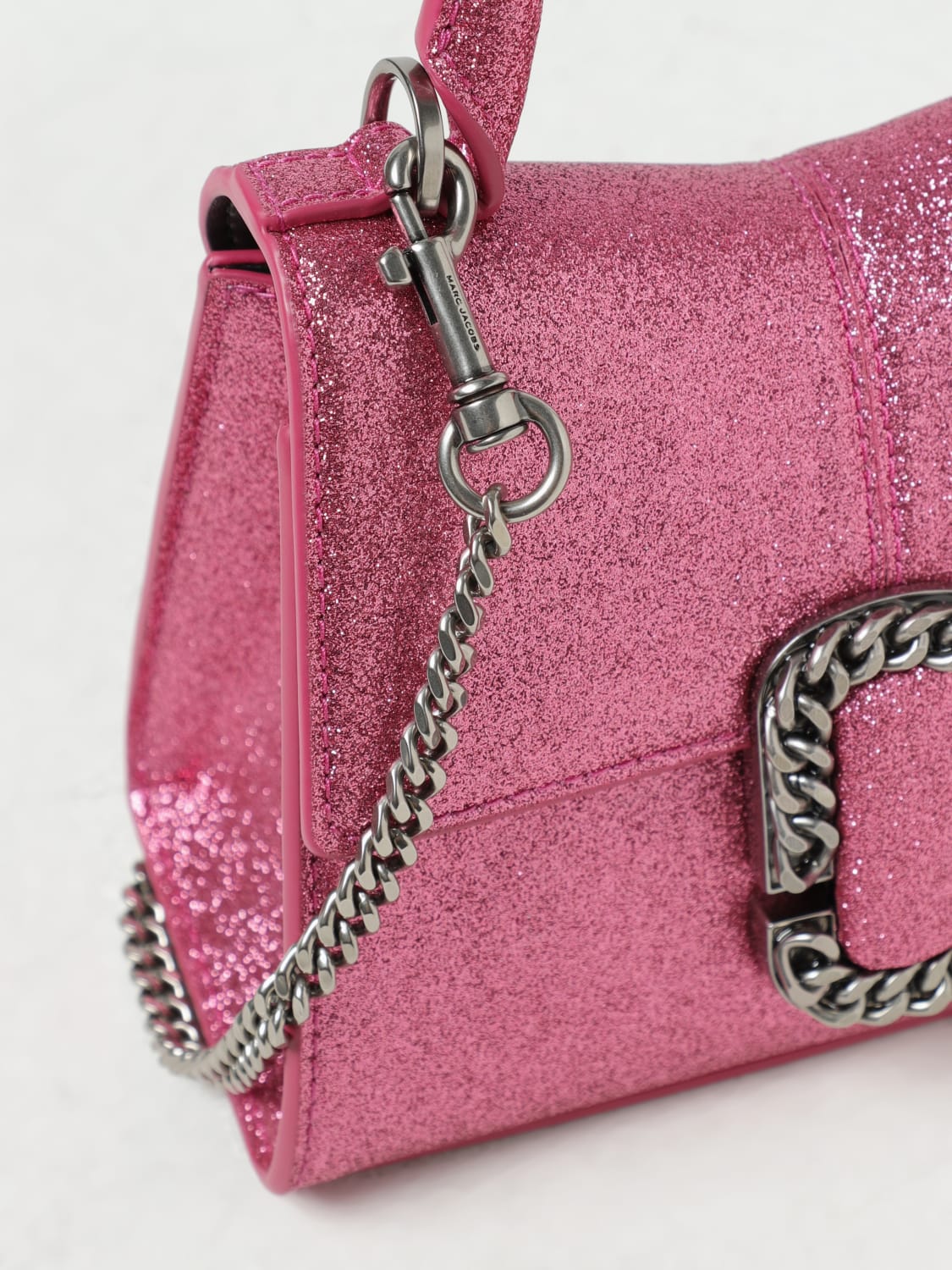 MARC JACOBS MINI BAG: Marc Jacobs St. Marc Mini bag in glitter, Pink - Img 3