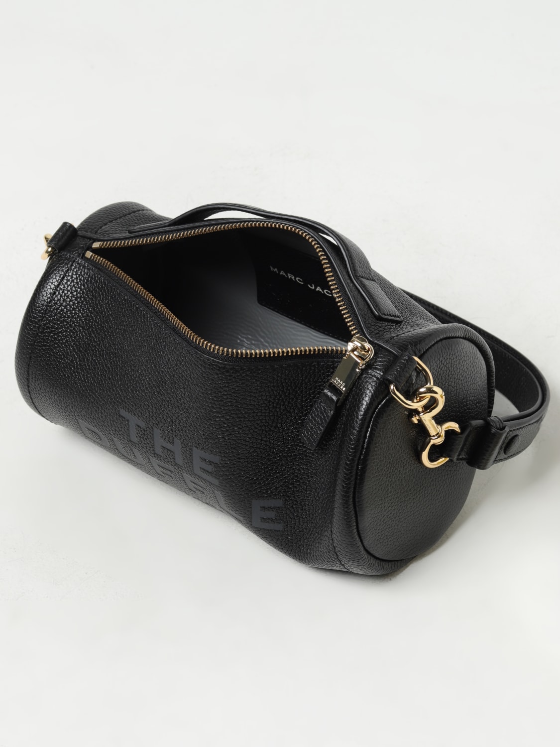 MARC JACOBS BORSA A MANO: Borsa The Duffle Bag Marc Jacobs in pelle a grana, Nero - Img 3