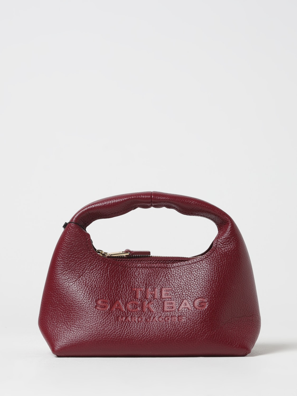 MARC JACOBS MINI BAG: Marc Jacobs The Sack Bag in grained leather, Cherry - Img 1
