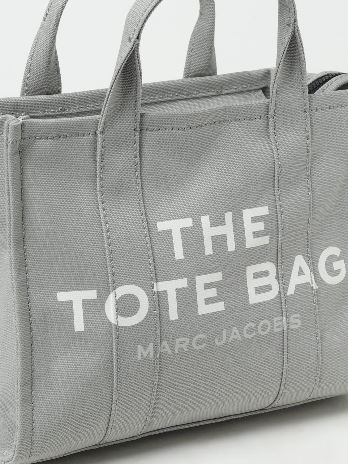 MARC JACOBS HANDBAG: Marc Jacobs The Medium Tote Bag in canvas, Grey - Img 3