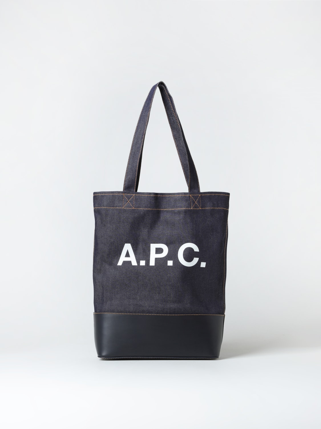 Giglio Borsa Axel A.P.C. in denim e pelle sintetica