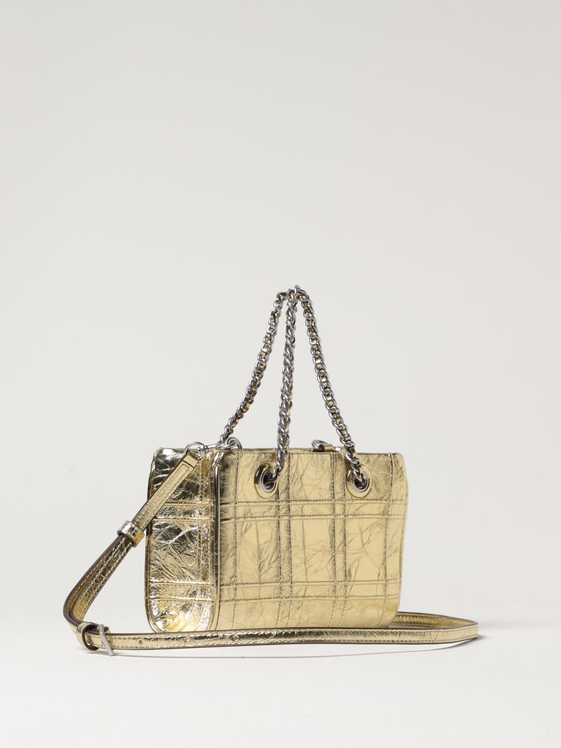 Tory Burch Fleming bag in metallic leather