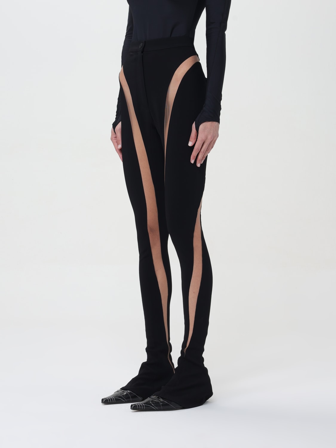 MUGLER PANTS: Pants woman Mugler, Black - Img 4