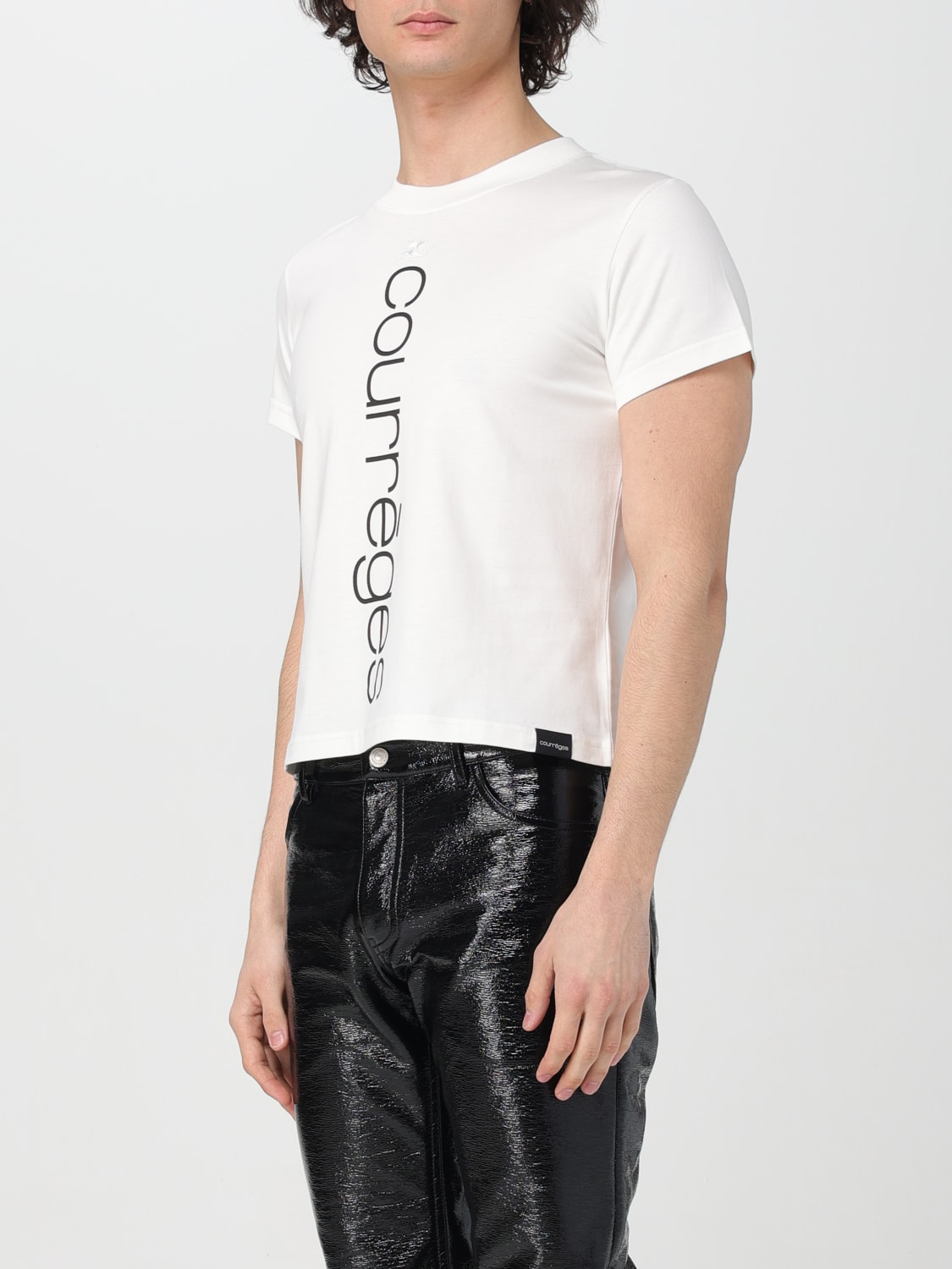 COURRÈGES T-SHIRT: T-shirt men CourrÈges, White - Img 3