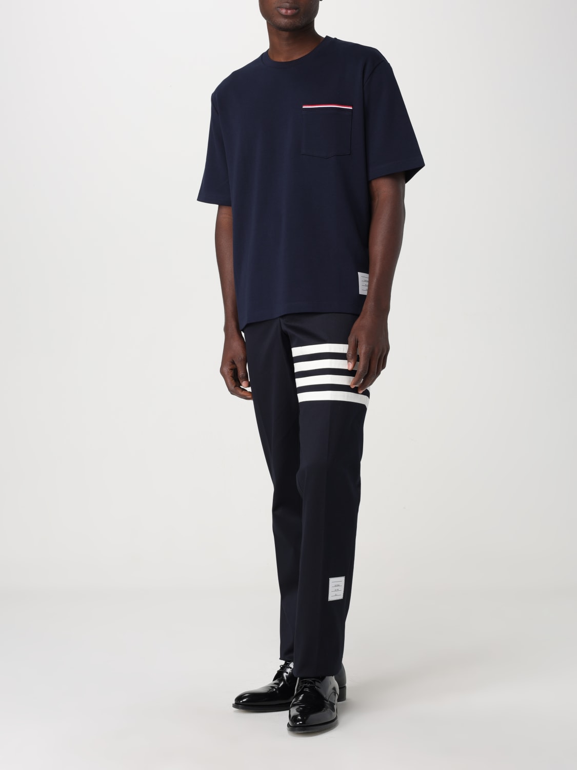 THOM BROWNE：Tシャツ メンズ - ブルー | GIGLIO.COMオンライン