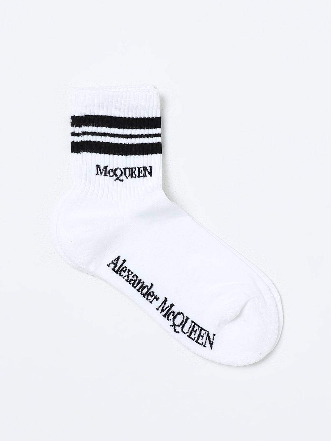 ALEXANDER MCQUEEN SOCKS: Lingerie woman Alexander McQueen, White - Img 1