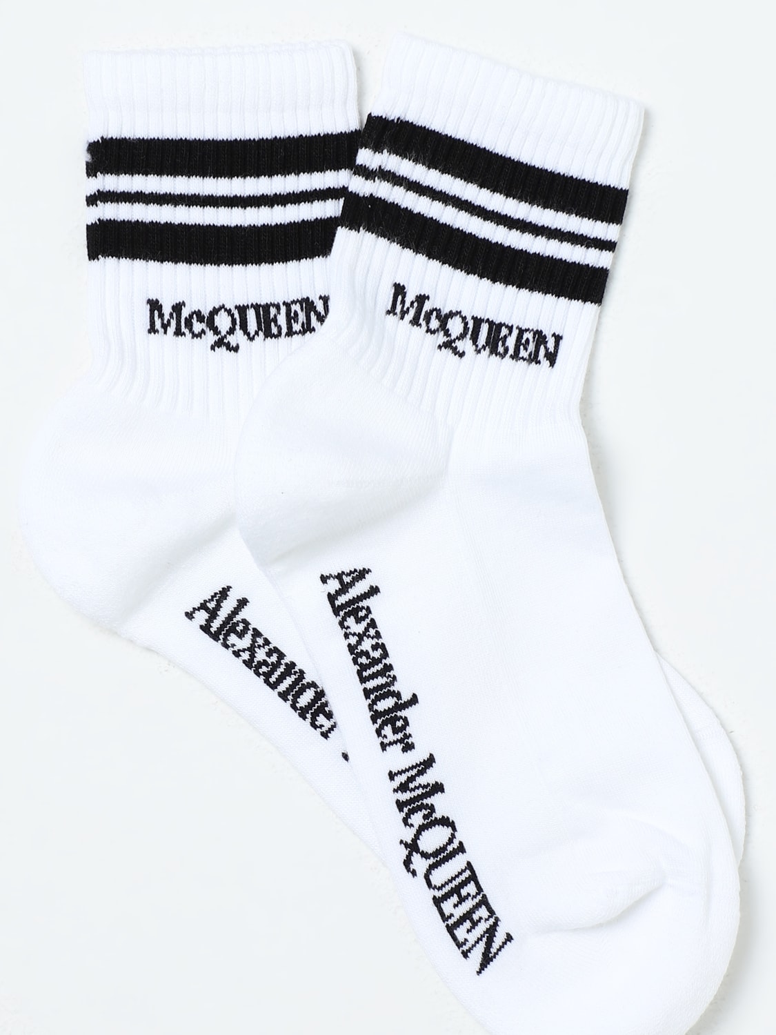 ALEXANDER MCQUEEN SOCKS: Lingerie woman Alexander McQueen, White - Img 2