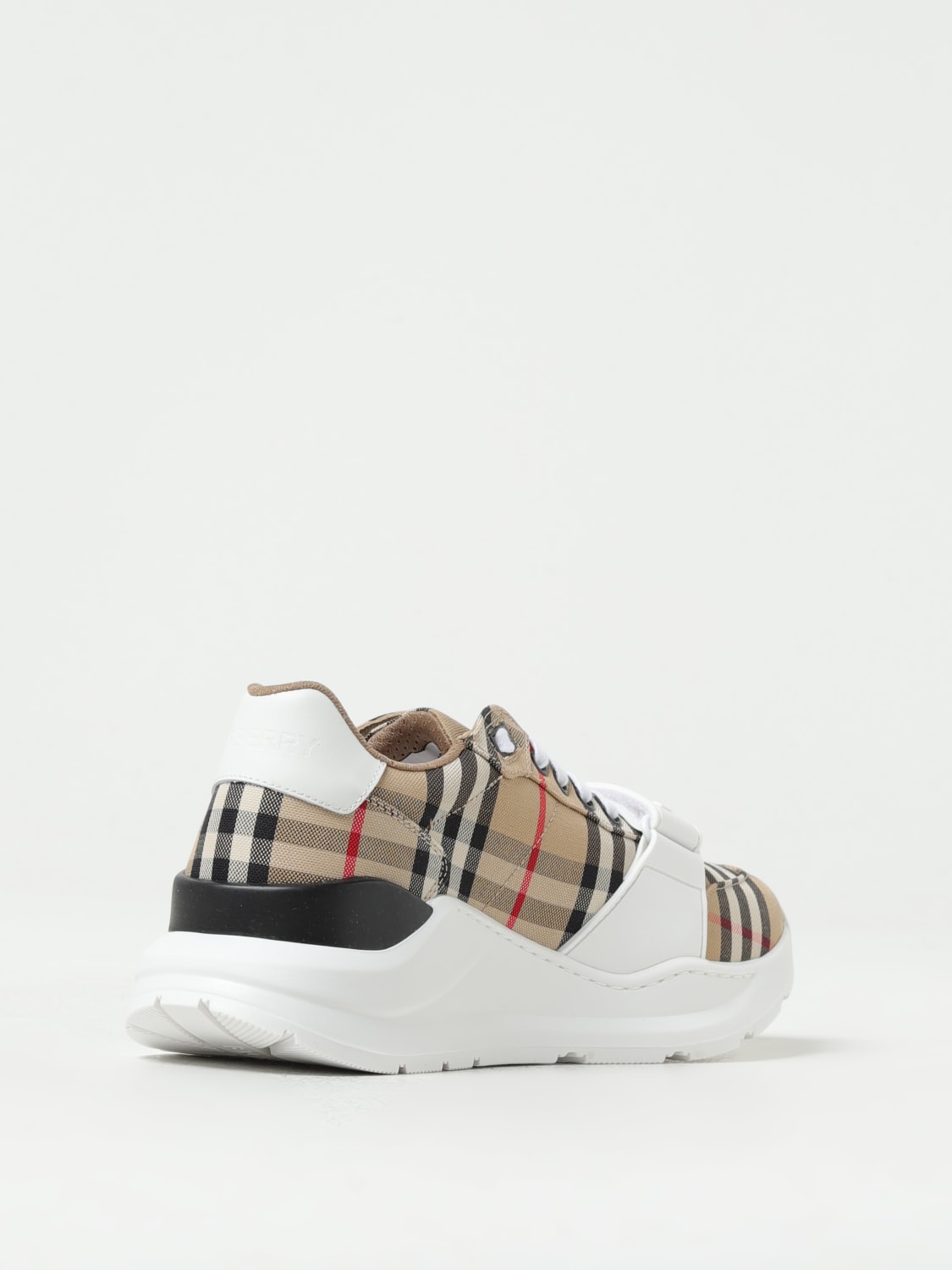 BURBERRY: New Regis sneakers in canvas with Vintage Check