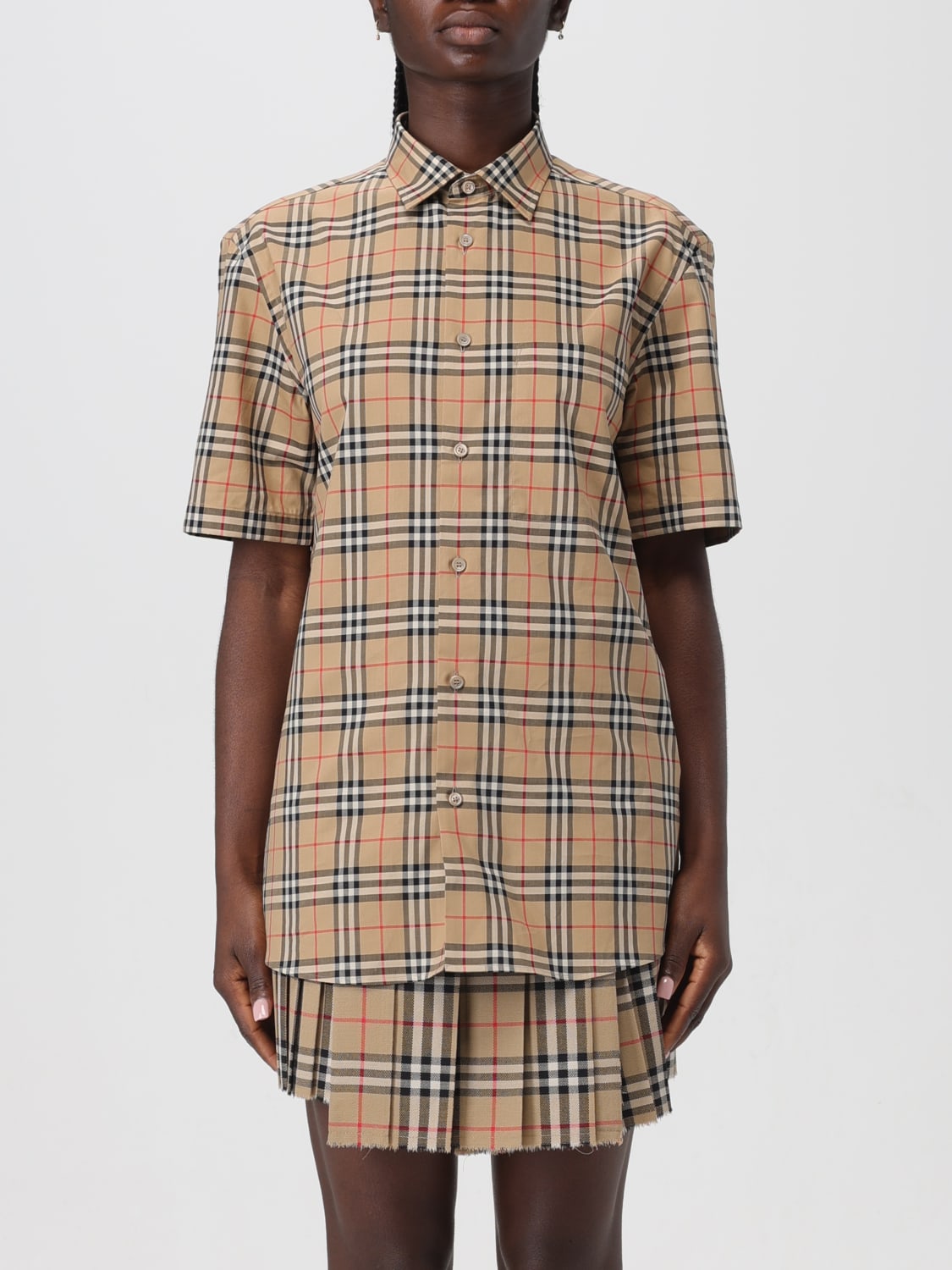 BURBERRY SHIRT: Burberry women's shirt, Beige - Img 1