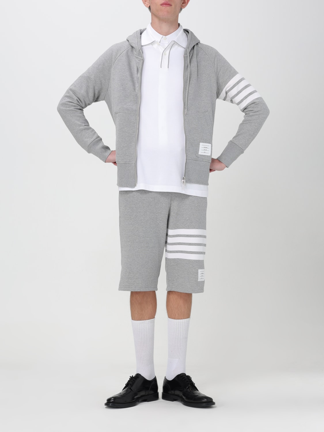 THOM BROWNE SWEATSHIRT: Sweatshirt men Thom Browne, Grey - Img 2