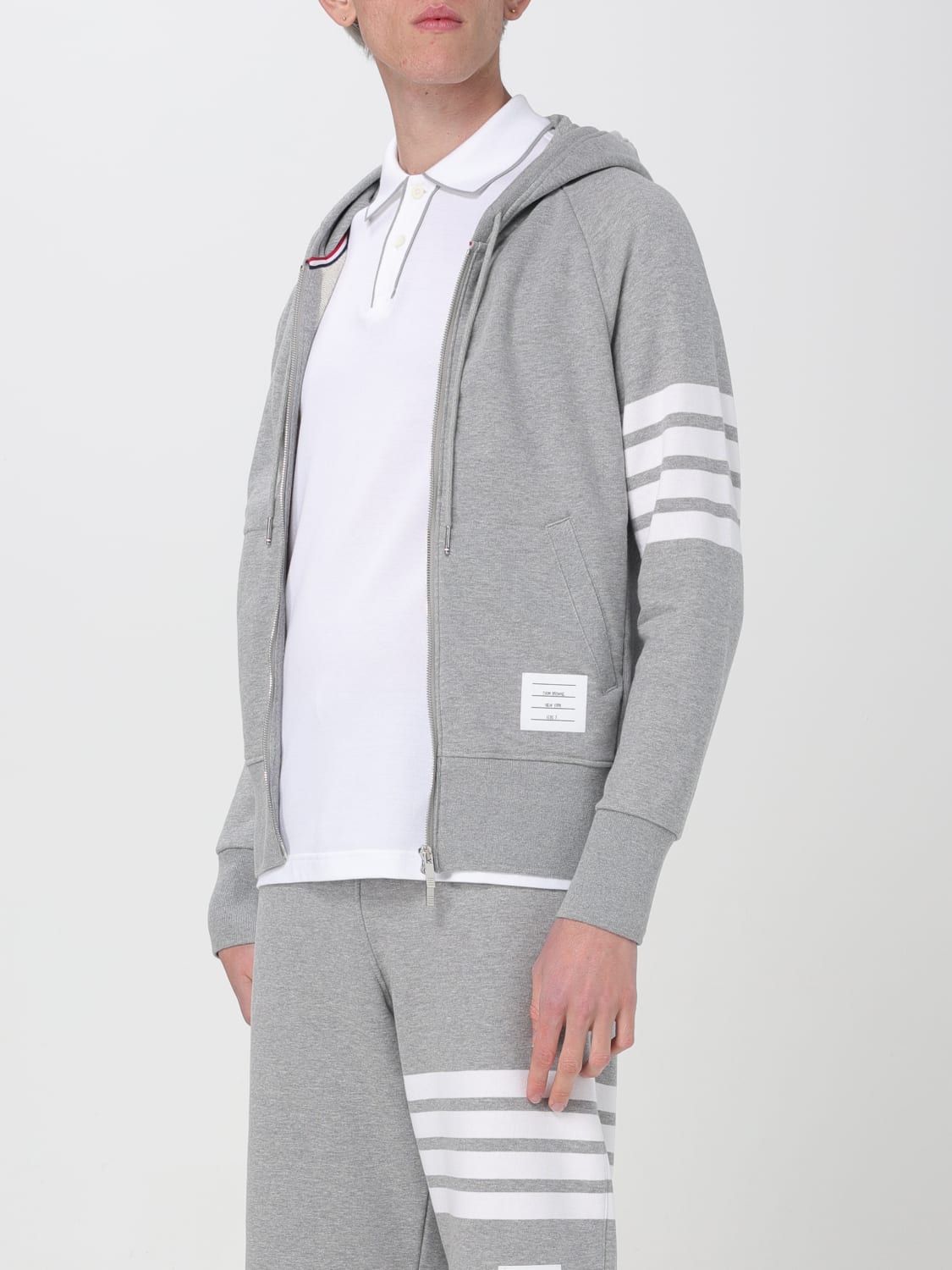 THOM BROWNE SWEATSHIRT: Sweatshirt men Thom Browne, Grey - Img 4