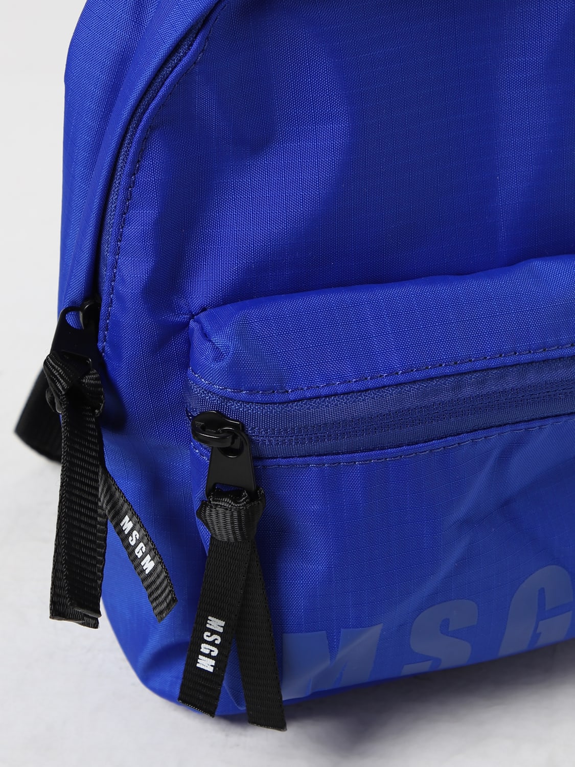 MSGM BACKPACK: MSGM backpack in nylon, Blue - Img 3