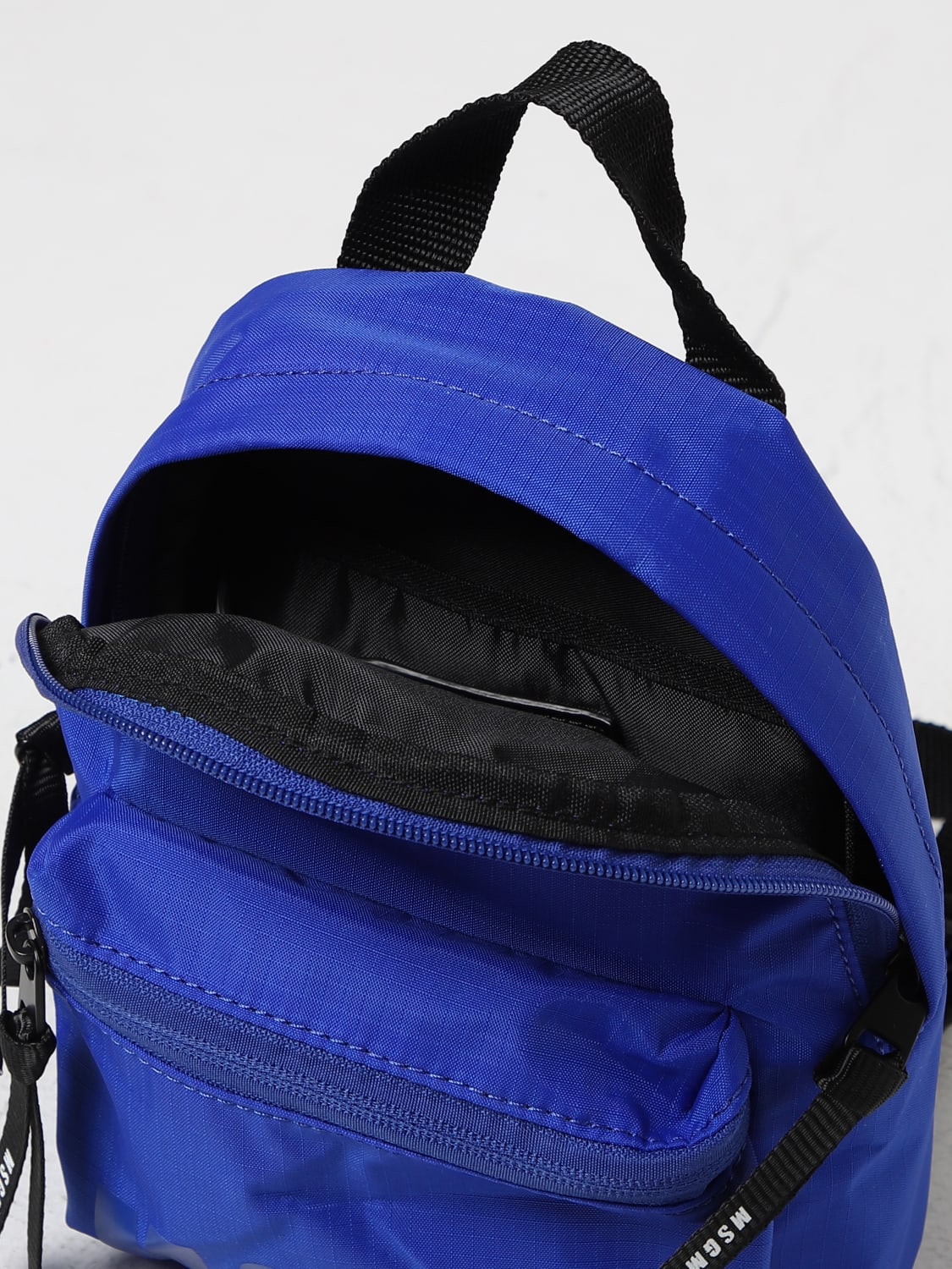 MSGM BACKPACK: MSGM backpack in nylon, Blue - Img 4