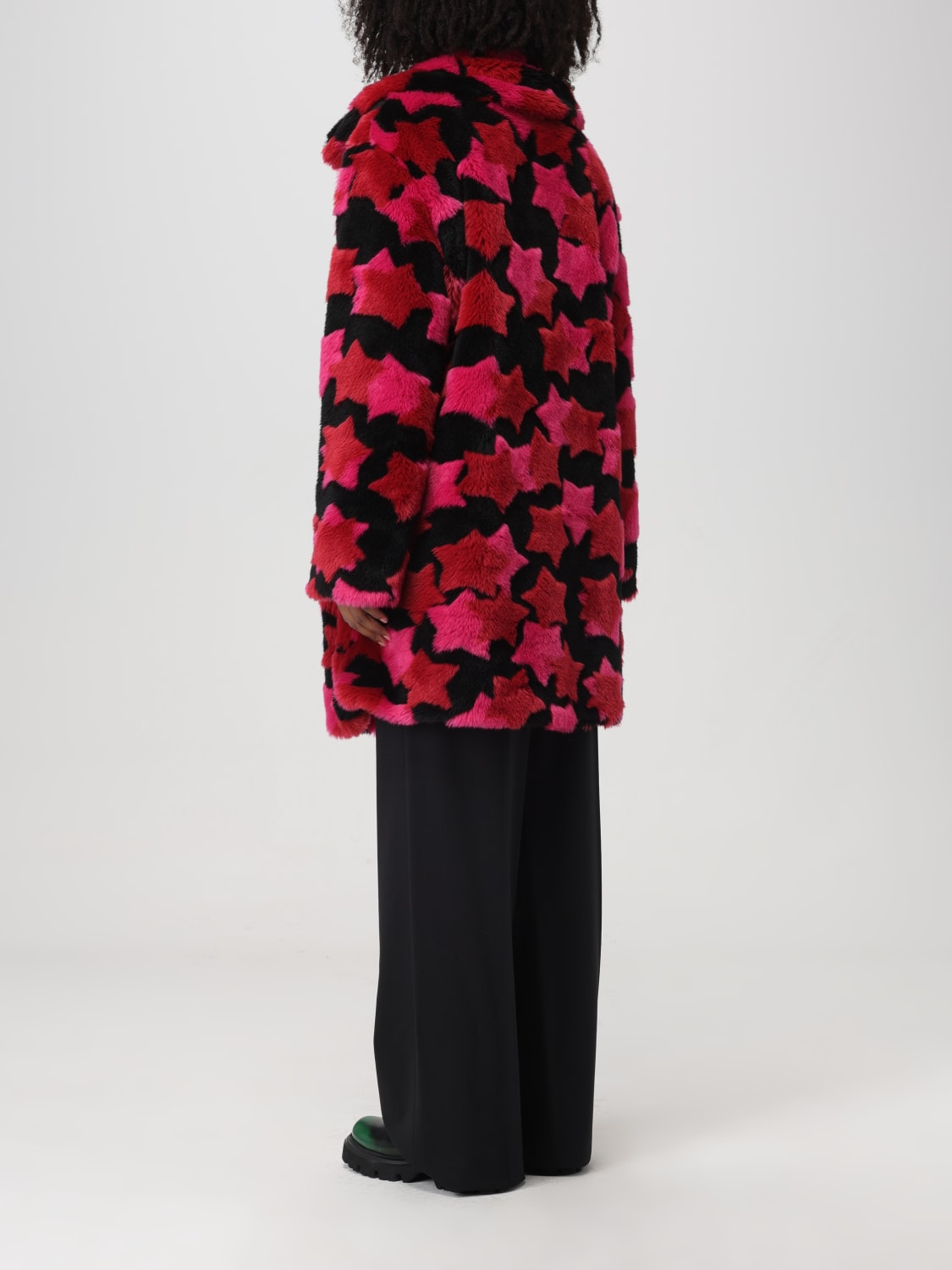 VERSACE JEANS COUTURE：ファーコート レディース - マルチカラー