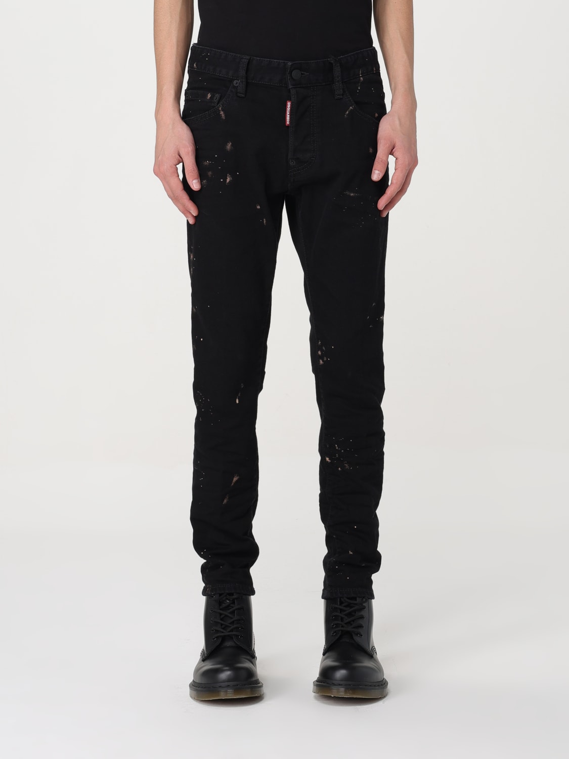 DSQUARED2: Jeans men - Black | Dsquared2 jeans S79LA0071S30564 online ...