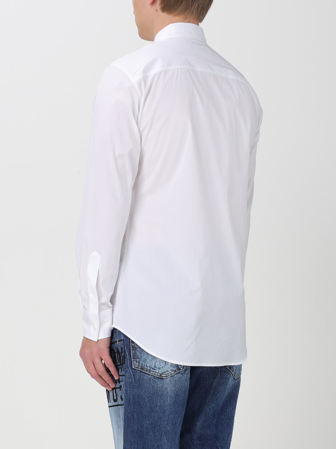 DSQUARED2 CAMICIA: Camicia di cotone Dsquared2, Bianco - Img 3