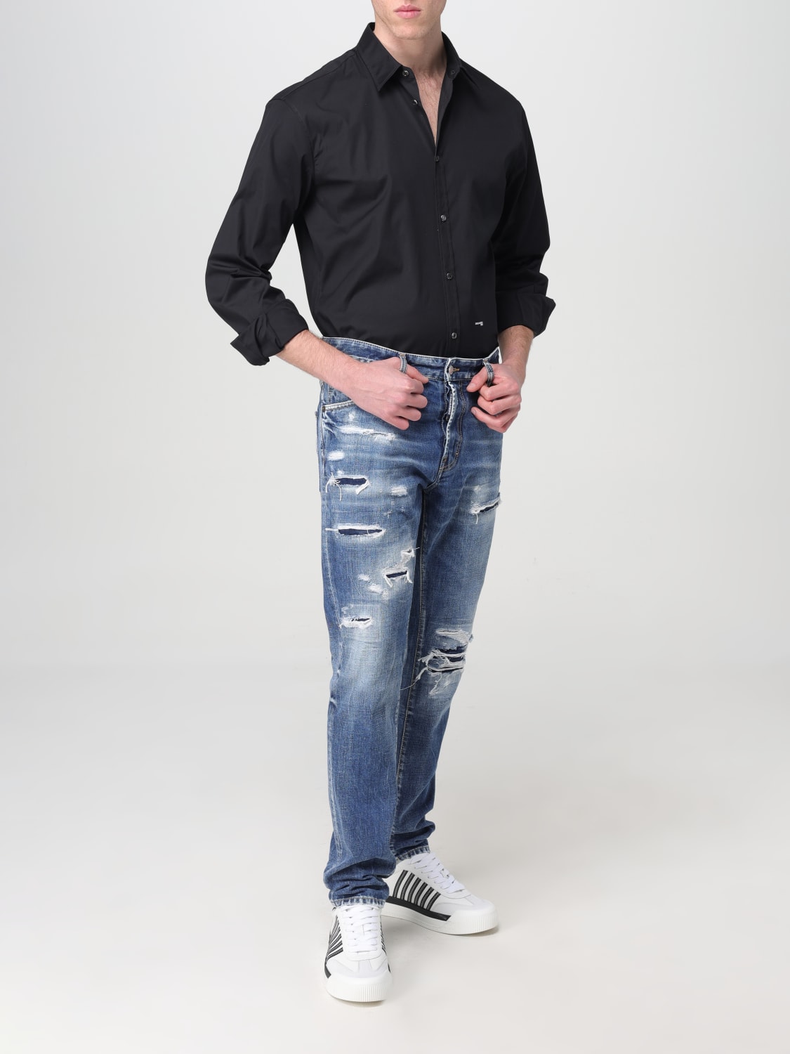 DSQUARED2 SHIRT: Shirt men Dsquared2, Black - Img 2