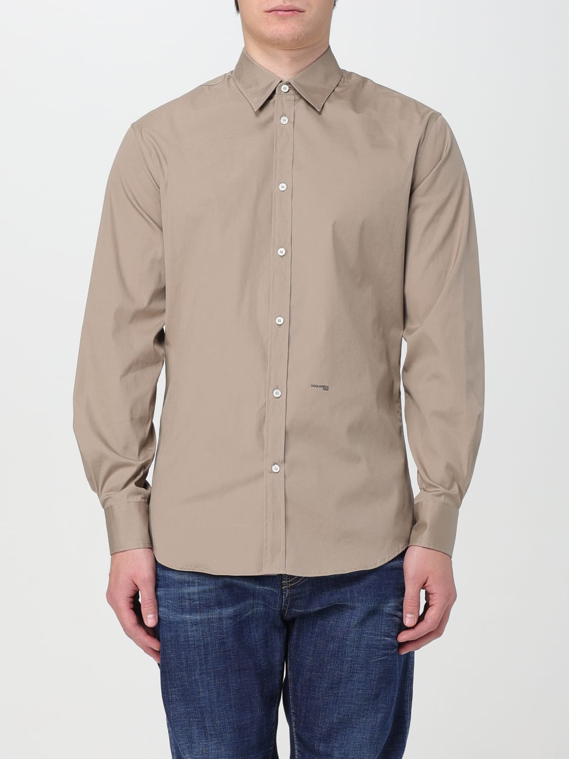DSQUARED2 SHIRT: Shirt men Dsquared2, Beige - Img 1