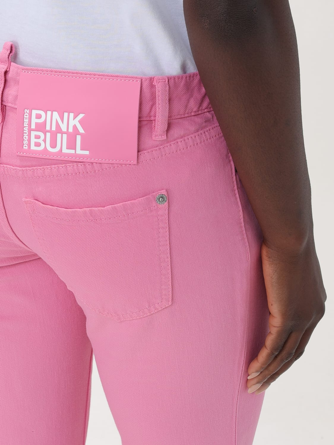 デニム・ジーパン DSQUARED2 Woman Jeans Pink S75LB0860S30811 243 Dsquared2 Outlet: Jeans in denim - Rosa | Jeans Dsquared2