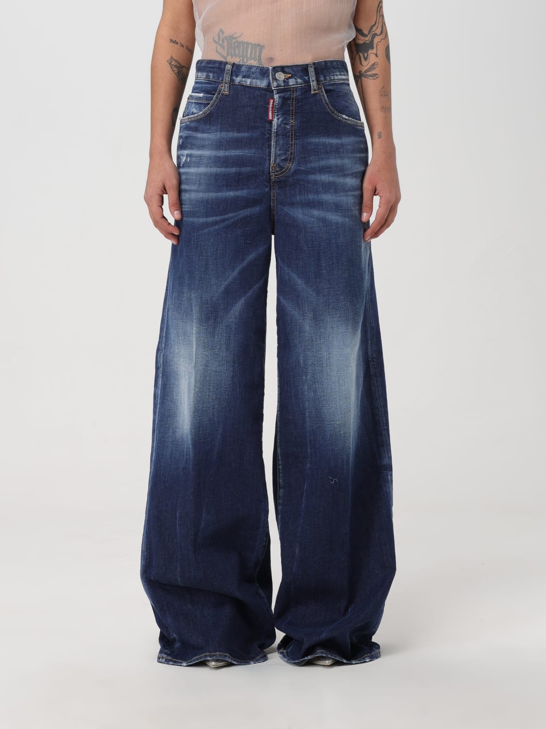 DSQUARED2 JEANS: Jeans femme Dsquared2, Bleu - Img 1