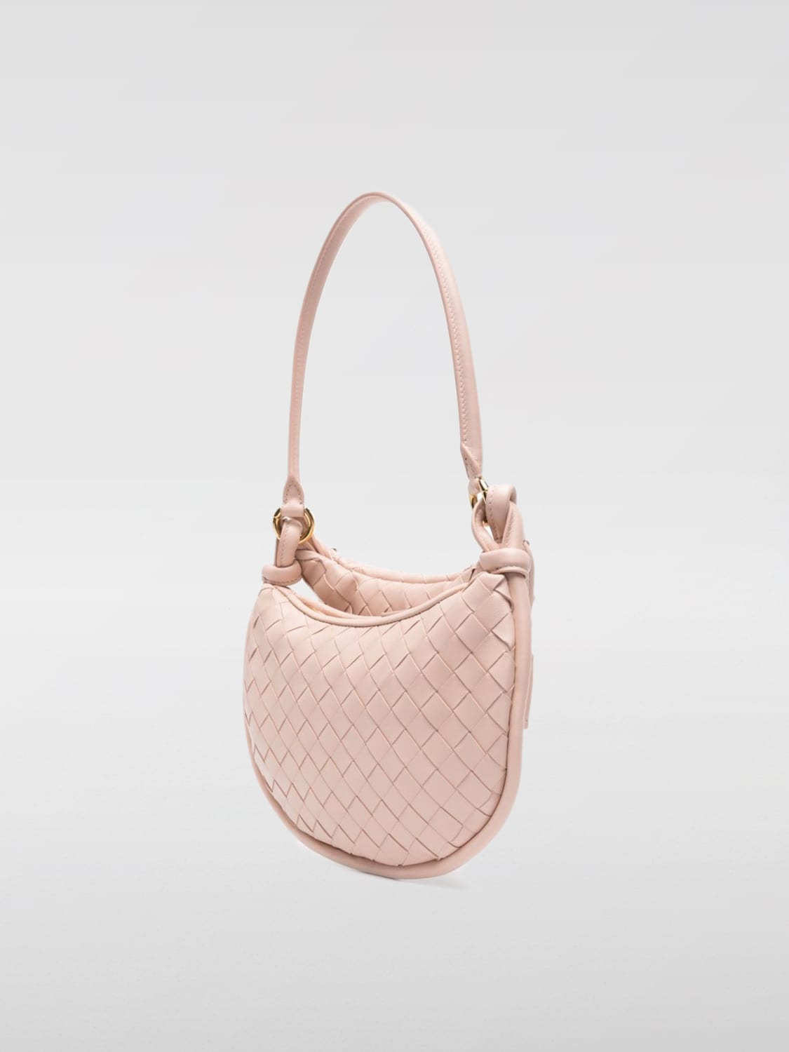 BOTTEGA VENETA SHOULDER BAG: Bottega Veneta Gemelli bag in woven nappa, Pink - Img 3