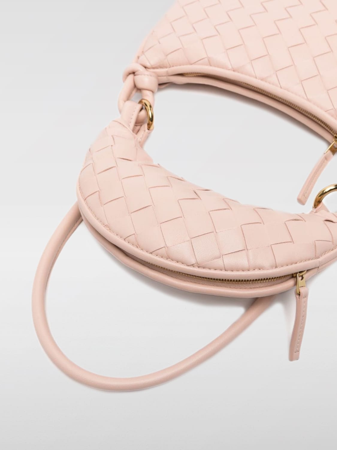 BOTTEGA VENETA SHOULDER BAG: Bottega Veneta Gemelli bag in woven nappa, Pink - Img 4