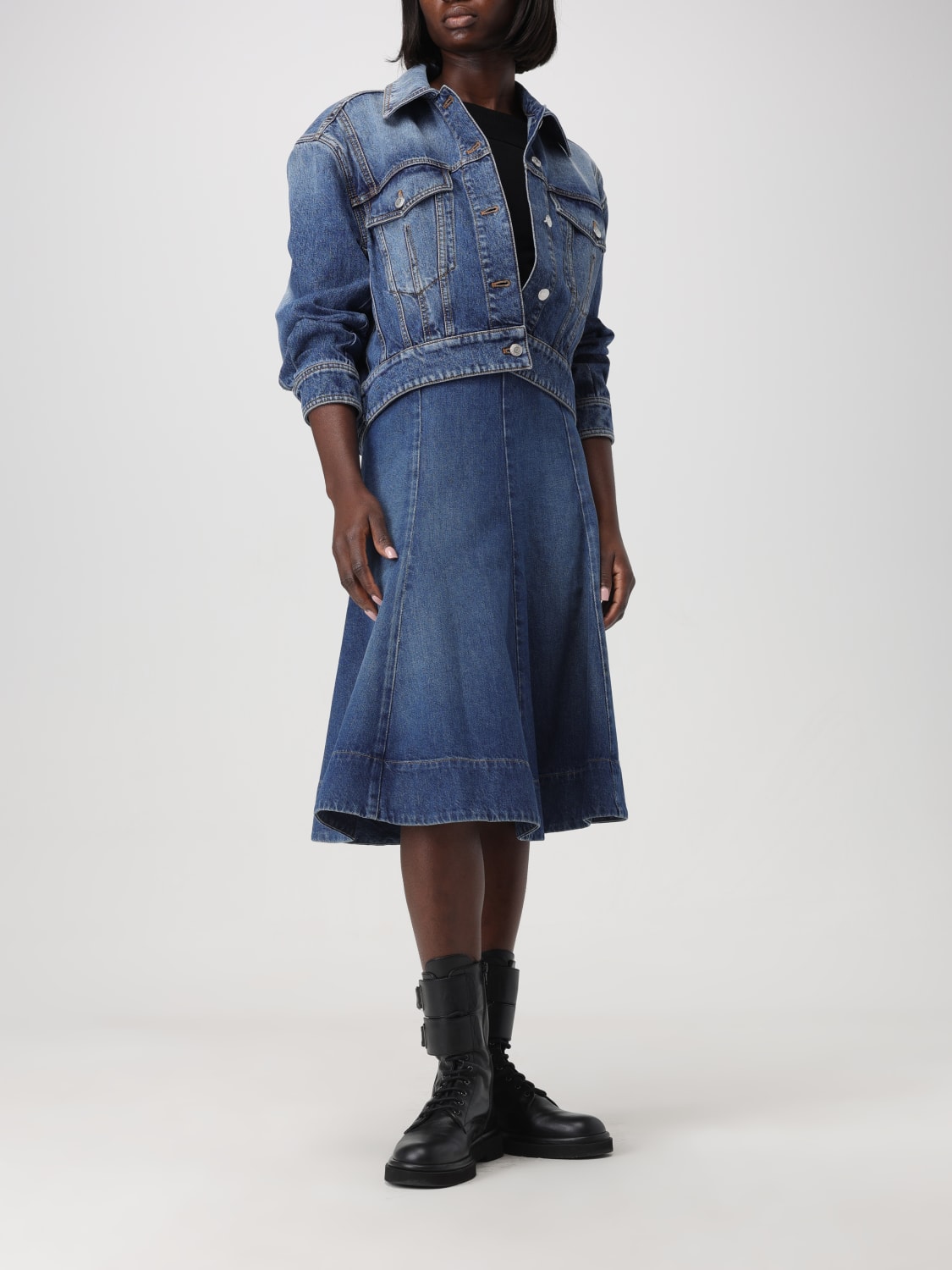 スカート KHAITE Woman Skirt Denim 1129917099W917 099 Khaite Outlet: Skirt woman - Denim | Khaite skirt