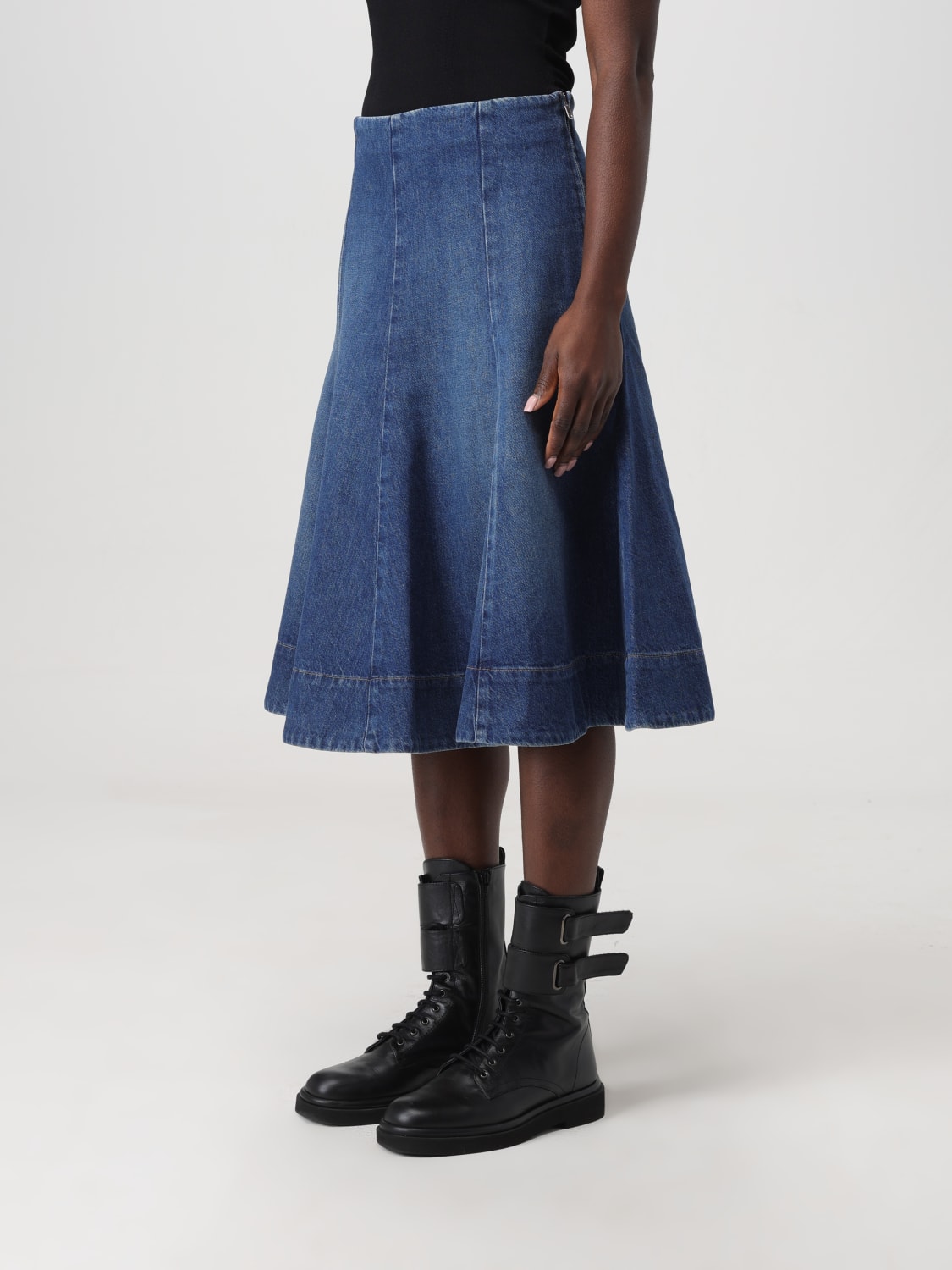 スカート KHAITE Woman Skirt Denim 1129917099W917 099 Khaite Outlet: Skirt woman - Denim | Khaite skirt