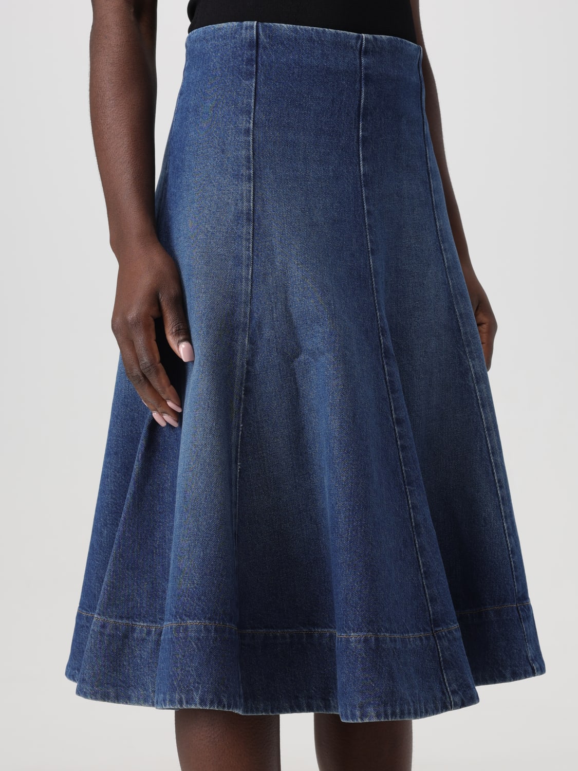 スカート KHAITE Woman Skirt Denim 1129917099W917 099 Khaite Outlet: Skirt woman - Denim | Khaite skirt