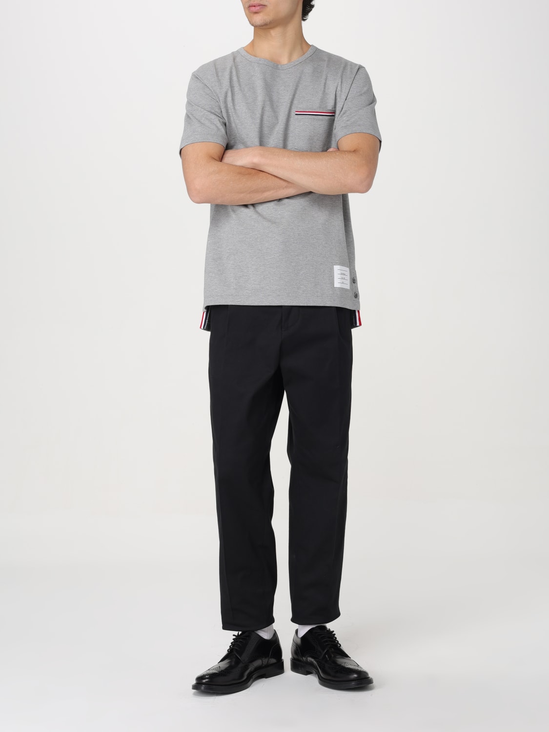 THOM BROWNE T-SHIRT: T-shirt men Thom Browne, Grey - Img 2