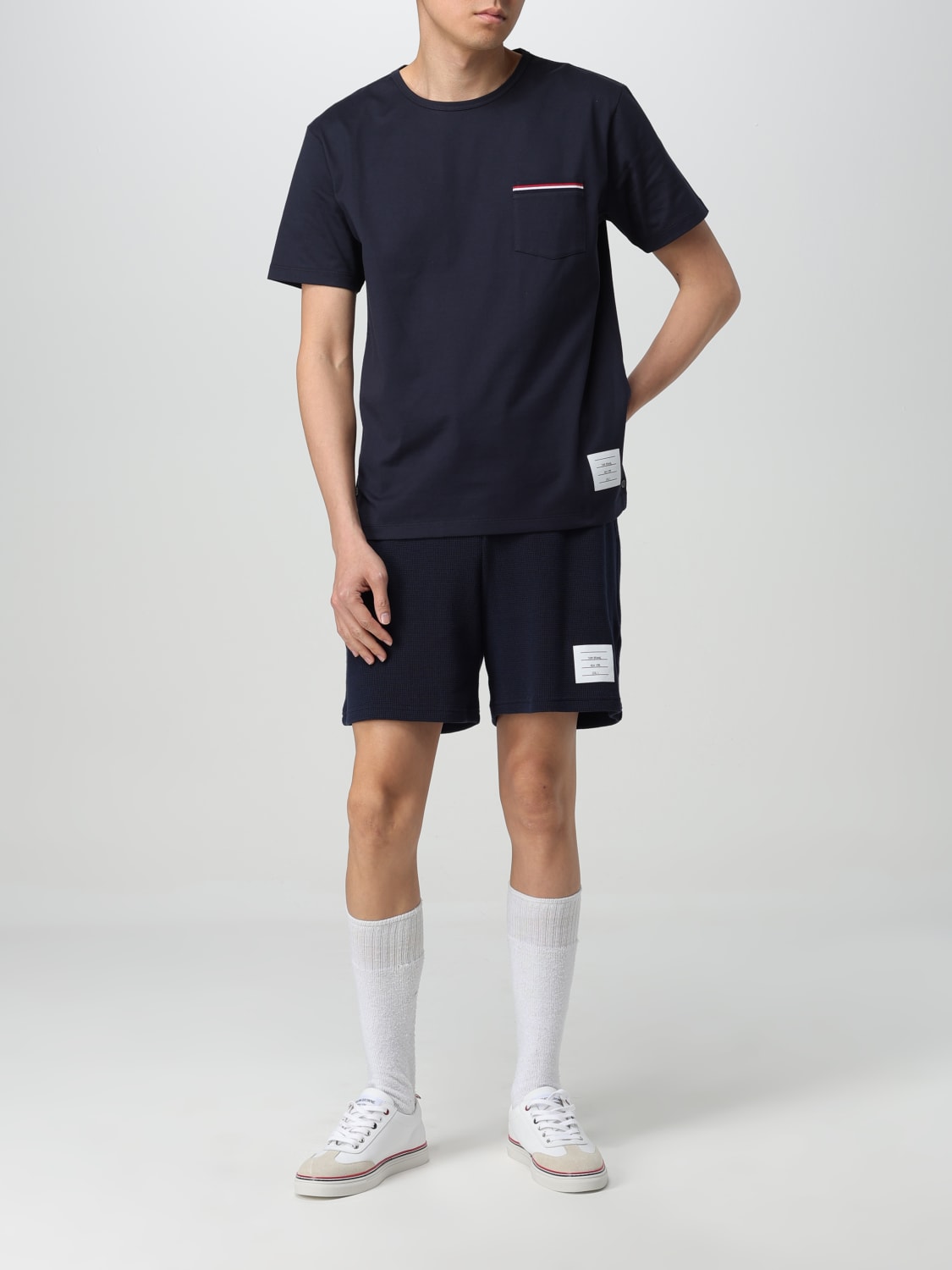 THOM BROWNE T-SHIRT: T-shirt men Thom Browne, Navy - Img 2