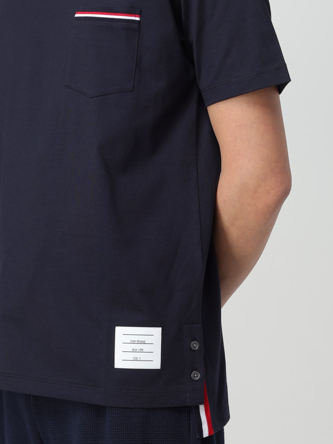THOM BROWNE T-SHIRT: T-shirt men Thom Browne, Navy - Img 5
