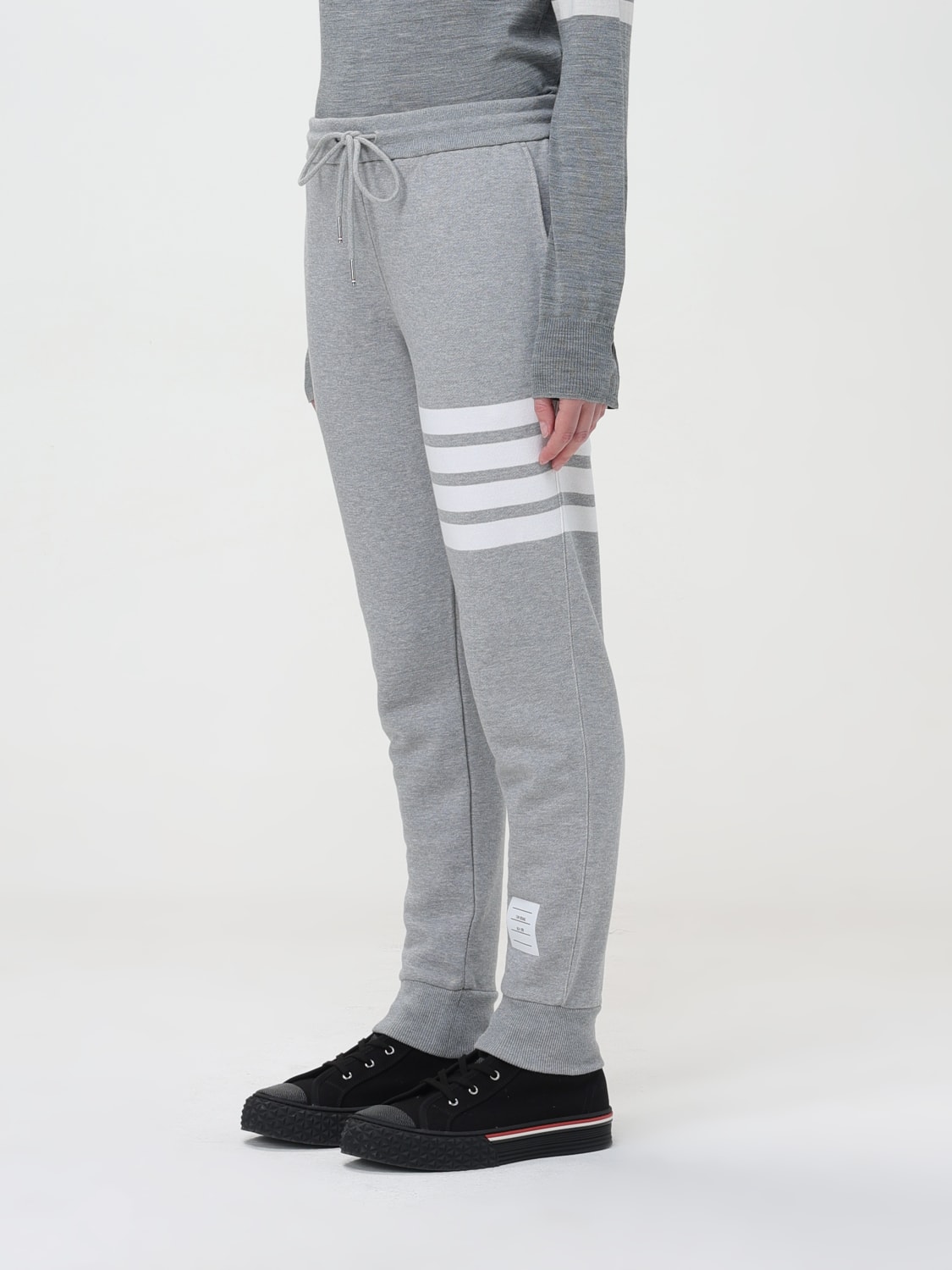 THOM BROWNE: Pants woman - Grey | Thom Browne pants