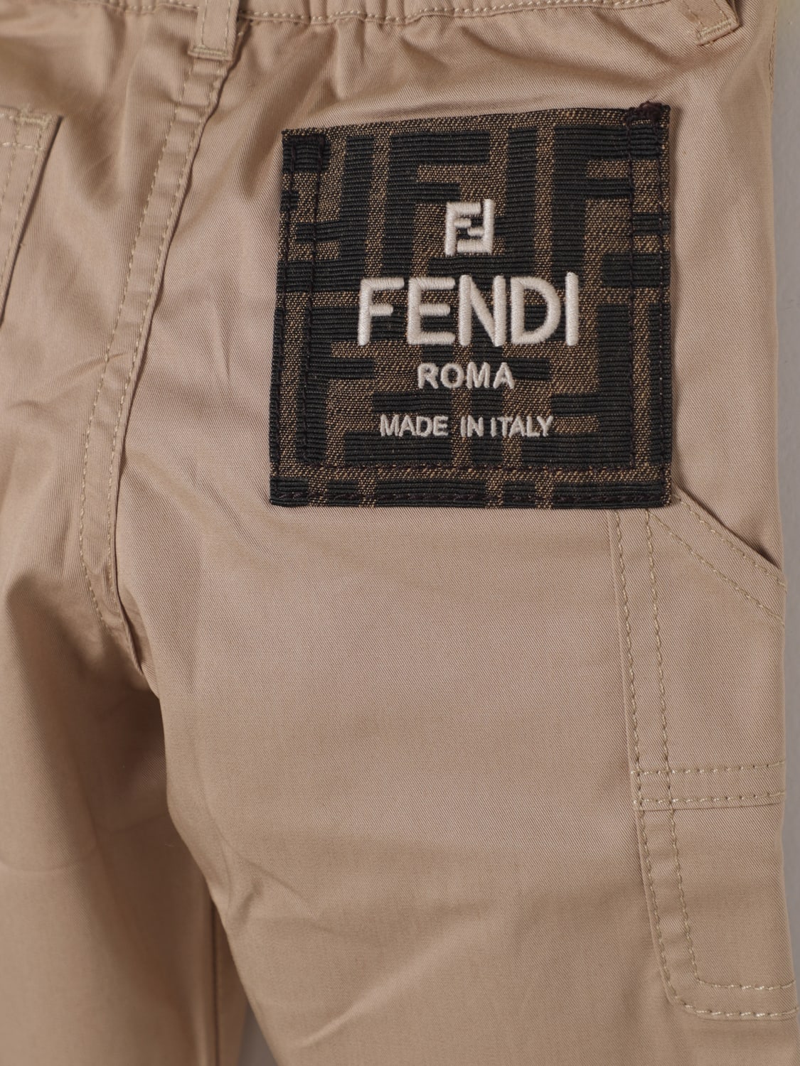 FENDI HOSE: Hose kinder Fendi Kids, Beige - Img 3