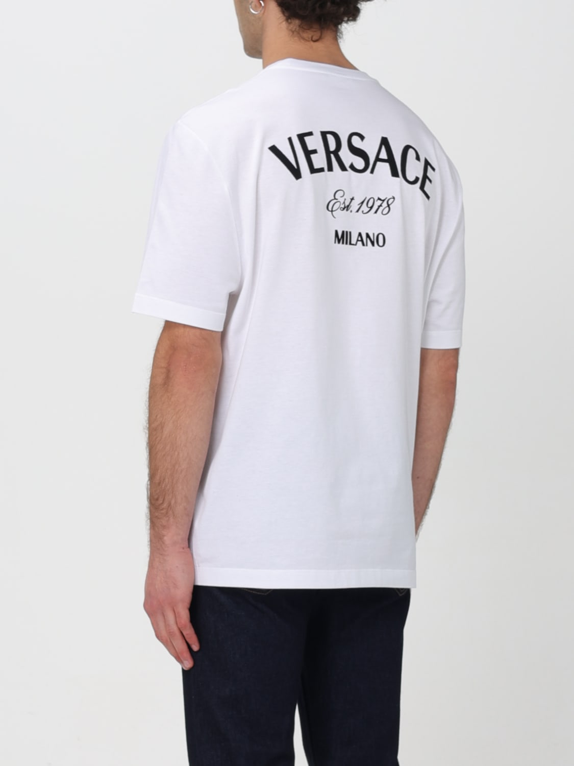 VERSACE T-SHIRT: T-shirt homme Versace, Blanc - Img 3