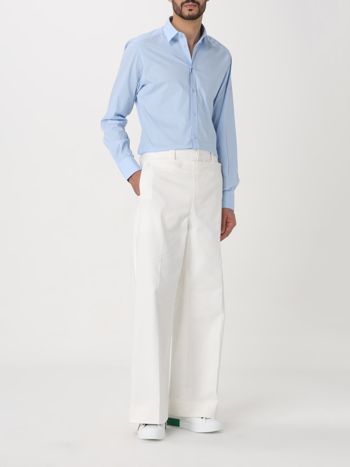 DOLCE & GABBANA CAMICIA: Camicia Dolce & Gabbana in popeline di cotone, Blue - Img 2