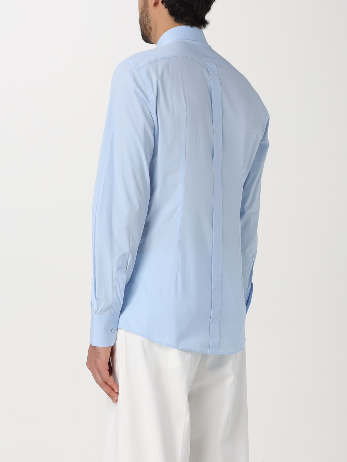 DOLCE & GABBANA CAMICIA: Camicia Dolce & Gabbana in popeline di cotone, Blue - Img 3