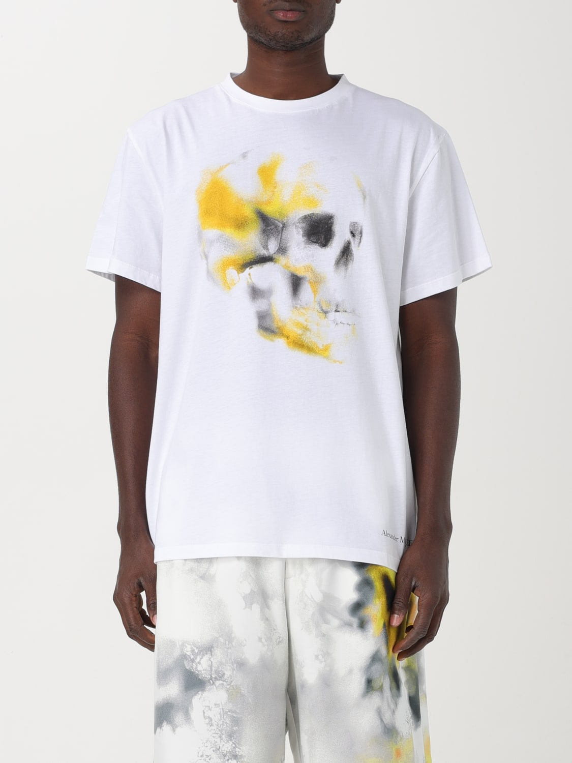 Giglio T-shirt Alexander McQueen in cotone con stampa