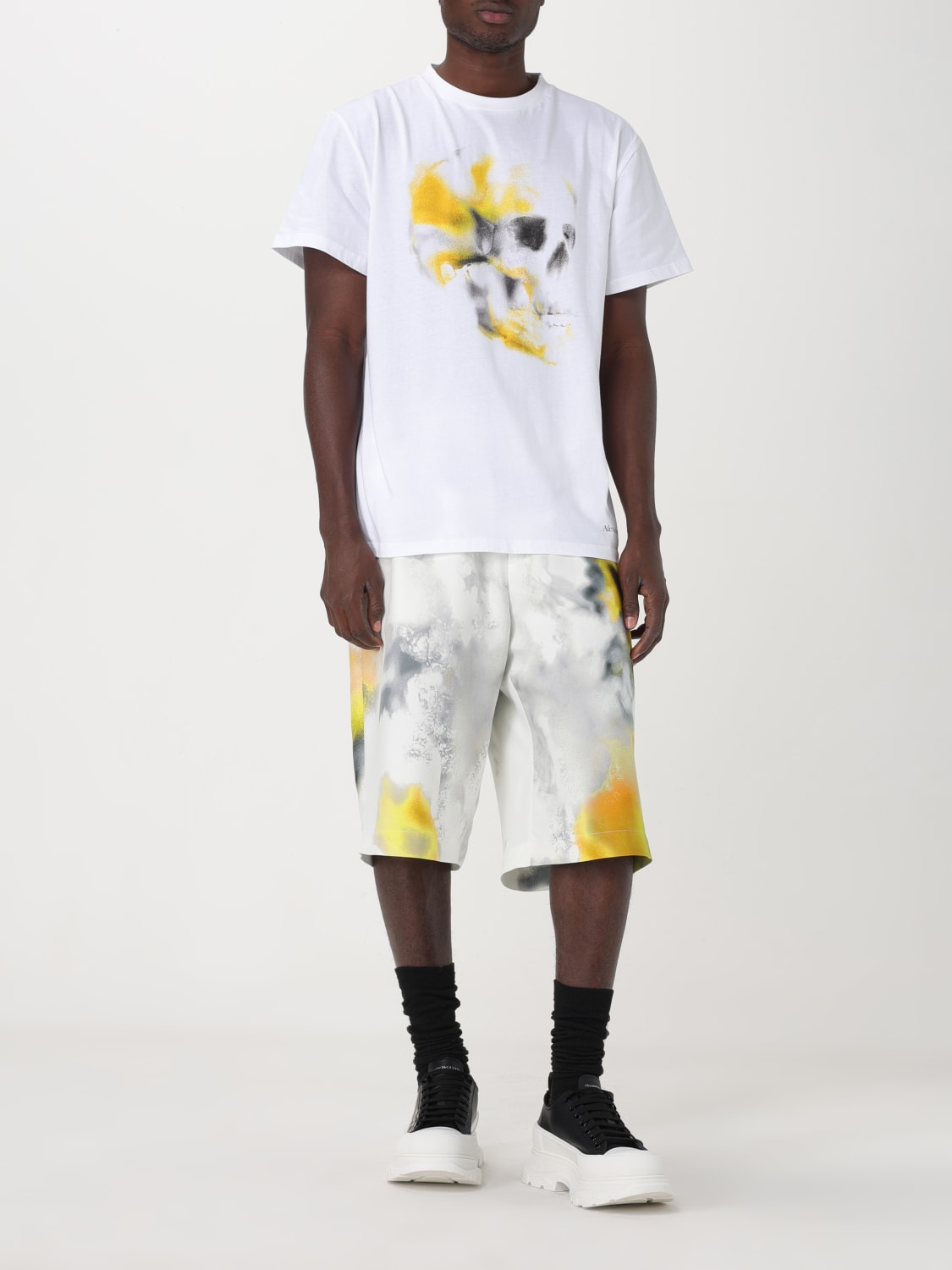 MCQUEEN T-SHIRT: T-shirt herren McQueen, Weiß - Img 2