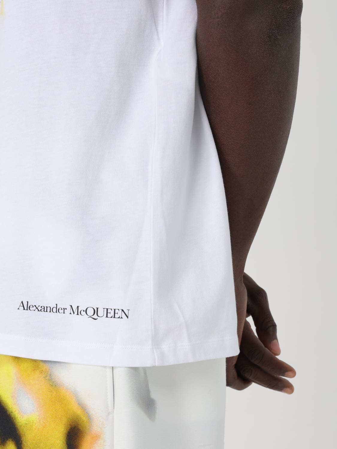 MCQUEEN T-SHIRT: T-shirt herren McQueen, Weiß - Img 5