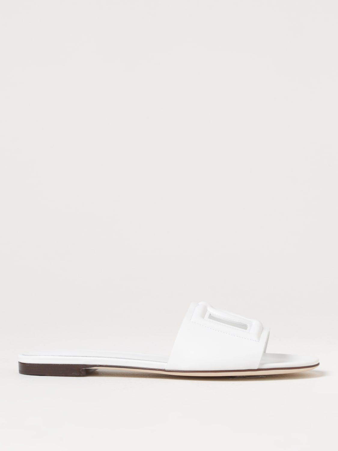 DOLCE & GABBANA: Flat sandals woman - White | Dolce DOLCE & GABBANA: Flat sandals woman - White | Dolce