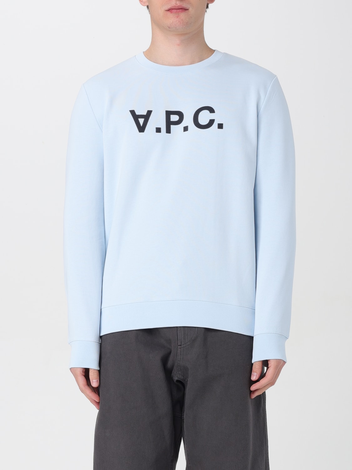 A.P.C. SWEATSHIRT: Sweatshirt men A.P.C., Gnawed Blue - Img 1