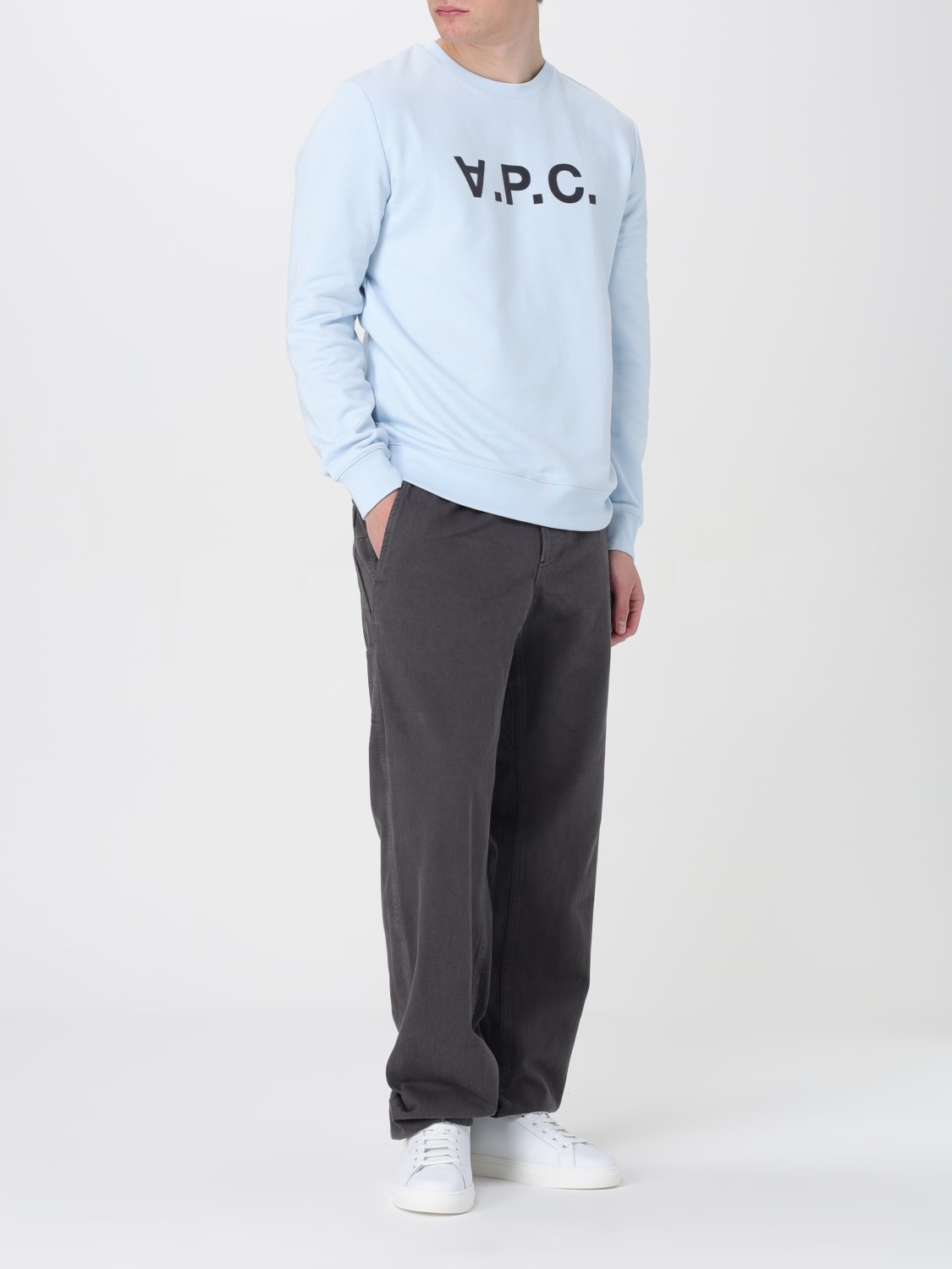 A.P.C. SWEATSHIRT: Sweatshirt men A.P.C., Gnawed Blue - Img 2