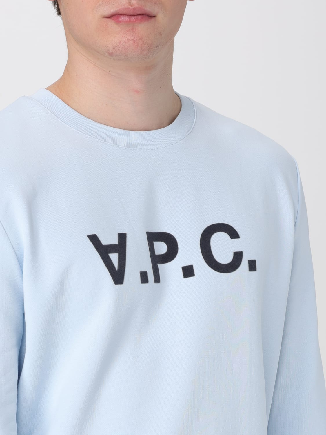 A.P.C. SWEATSHIRT: Sweatshirt men A.P.C., Gnawed Blue - Img 4