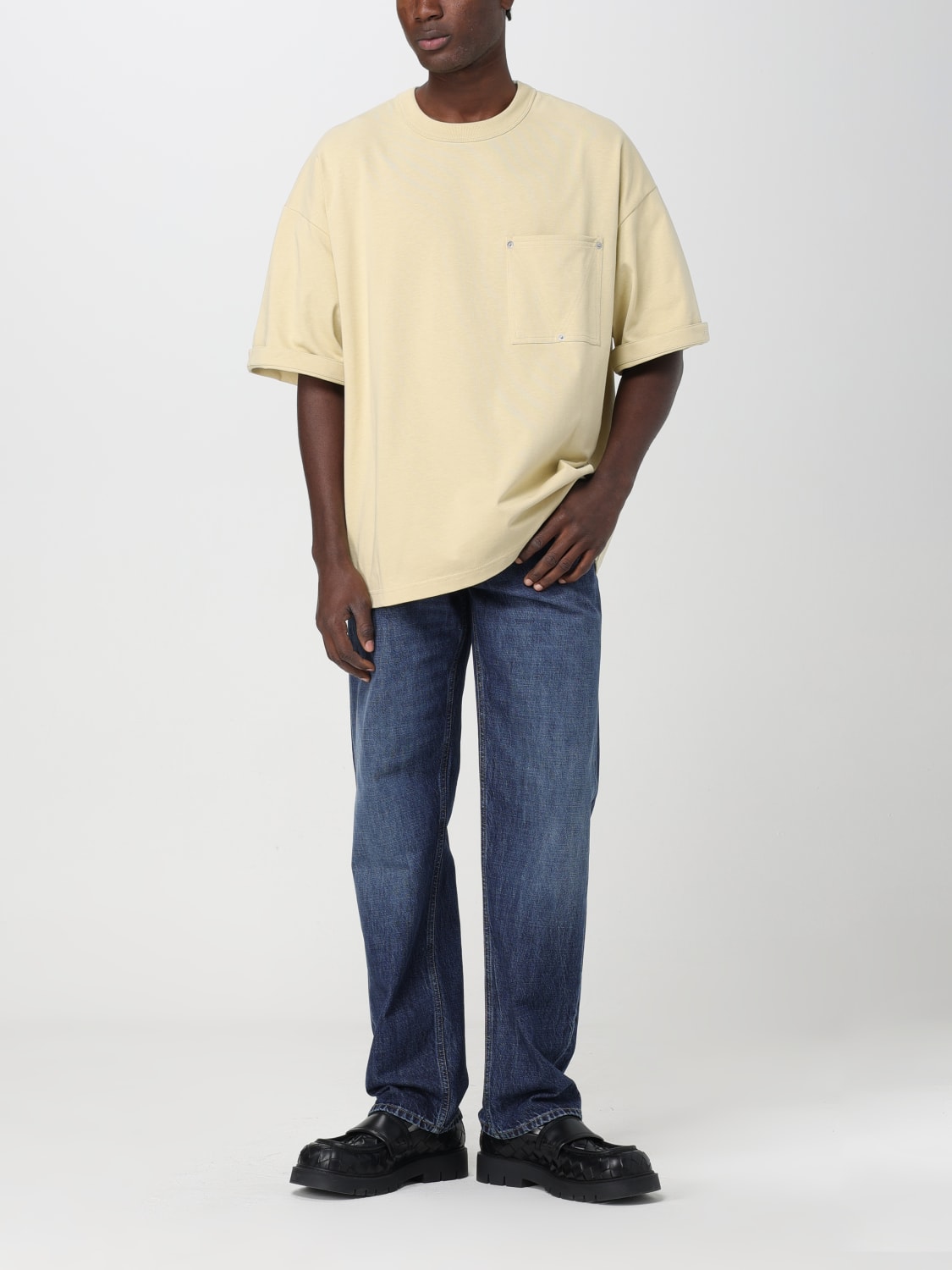 BOTTEGA VENETA T-SHIRT: T-shirt men Bottega Veneta, Beige - Img 2