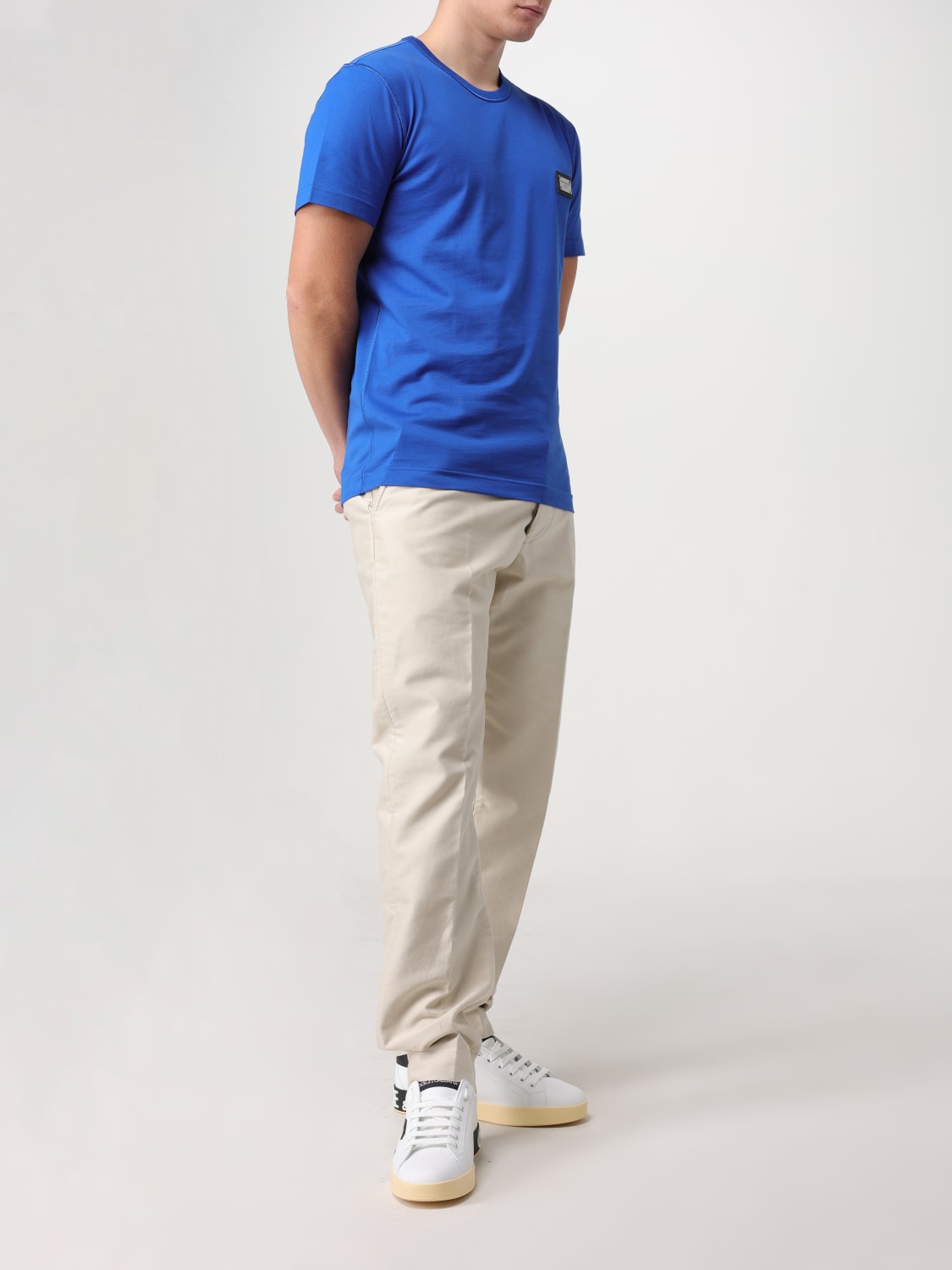 DOLCE & GABBANA: T-shirt men - Blue | Dolce & Gabbana t