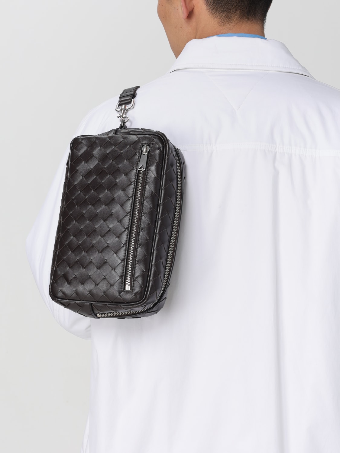 BOTTEGA VENETA PORTE-DOCUMENTS: Sac homme Bottega Veneta, Marron - Img 2