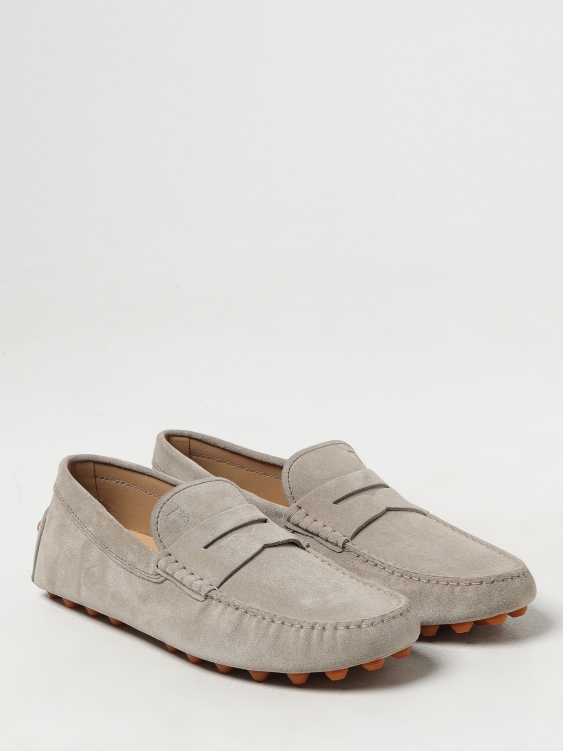 TOD'S MOCASSINI: Mocassino Tod's in pelle scamosciata, Kaki - Img 2